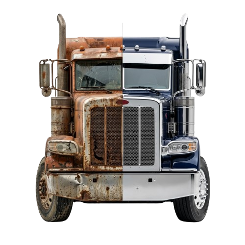Before and After Truck Restoration